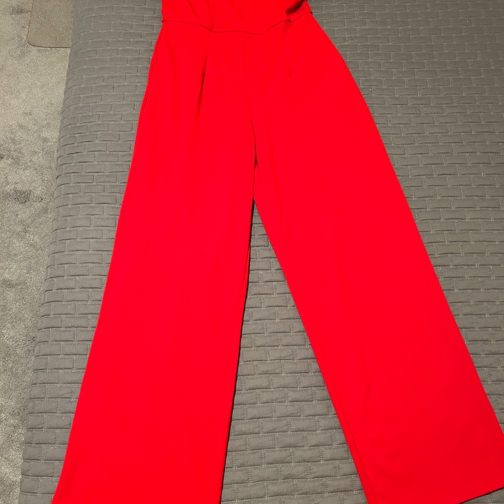 Francesca's | Women's Red Jumpsuit | Size Medium - Picture 5 of 9